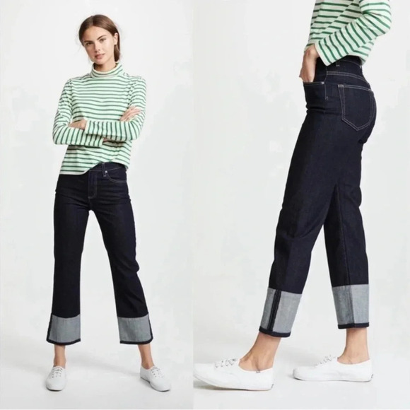 AG ADRIANO GOLDSCHMIED RHETT high waist straight with cuffed hem size 26R - Picture 14 of 14